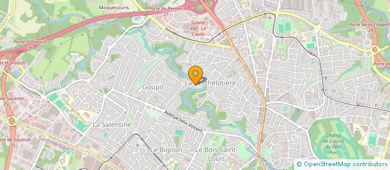 localisation de l'entreprise NICA à ORVAULT