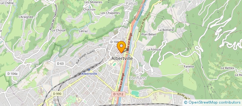 localisation de l'entreprise NICA SERVICES  ALBERTVILLE