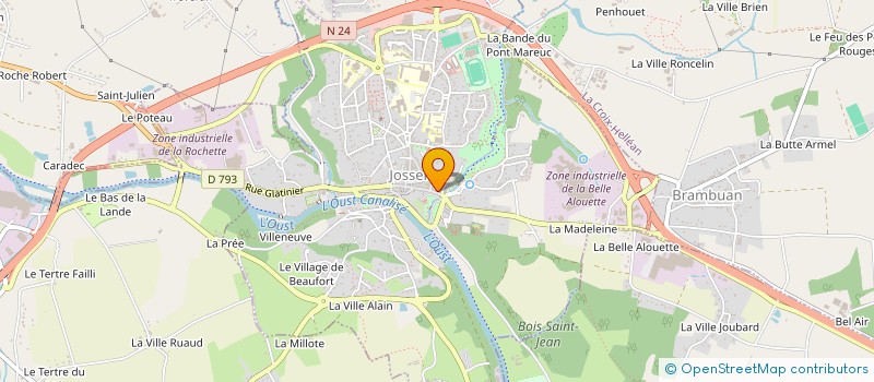 localisation de l'entreprise NICAL  JOSSELIN