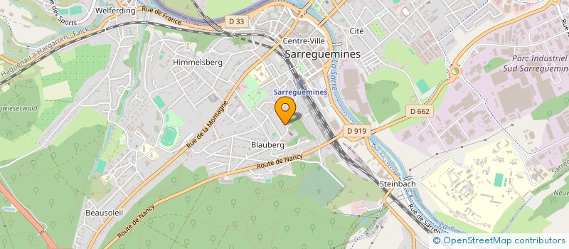localisation de l'entreprise NICALORO à SARREGUEMINES