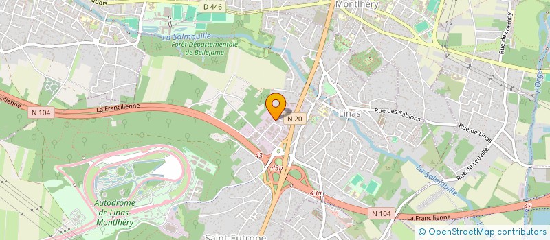 localisation de l'entreprise NICARIS à LINAS