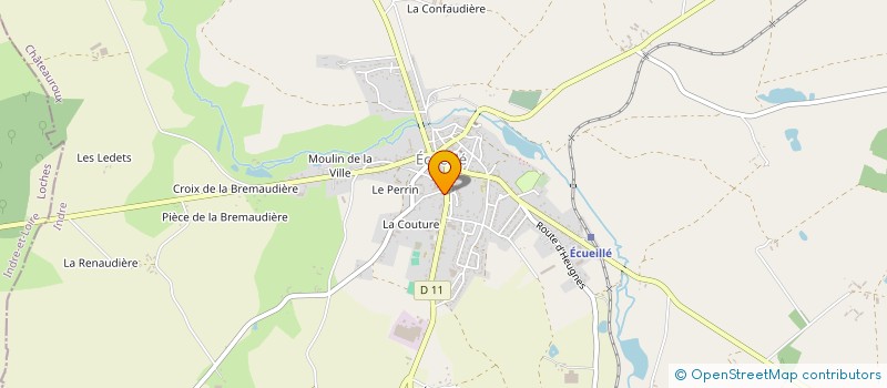 localisation de l'entreprise NICAUD  SAINT-QUENTIN-SUR-INDROIS