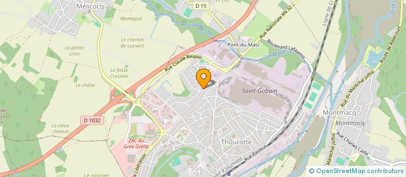 localisation de l'entreprise NICAUR  THOUROTTE