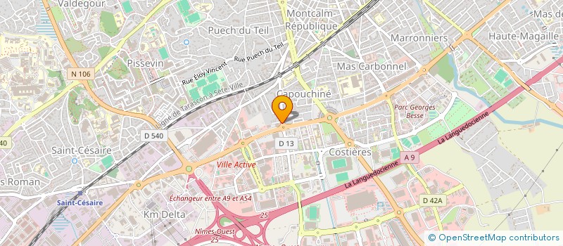 localisation de l'entreprise NICE  NIMES