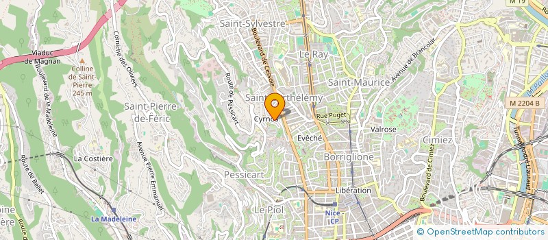 localisation de l'entreprise NICE A VELO à NICE