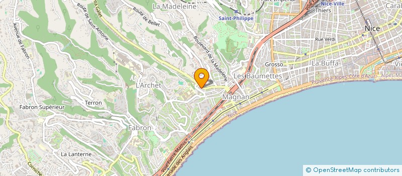 localisation de l'entreprise NICE ALZHEIMER CLUB à NICE