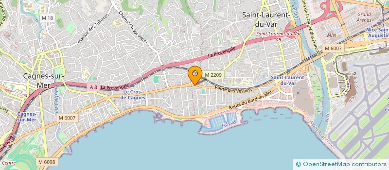 localisation de l'entreprise NICE AMENAGEMENTS à SAINT-LAURENT-DU-VAR