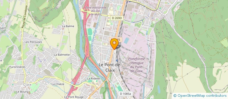 localisation de l'entreprise NICE AUTO 38  LE PONT-DE-CLAIX