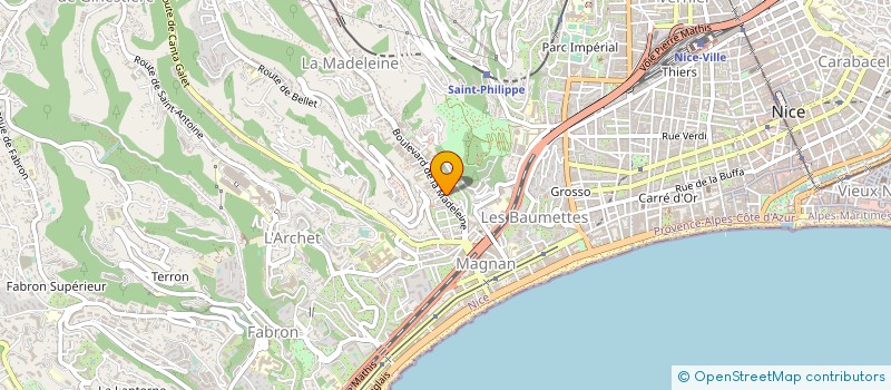 localisation de l'entreprise NICE AUTOS à NICE