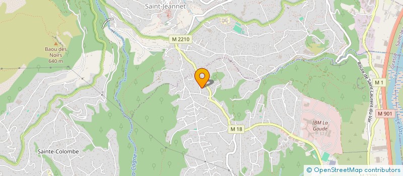 localisation de l'entreprise NICE BOIS à LA GAUDE