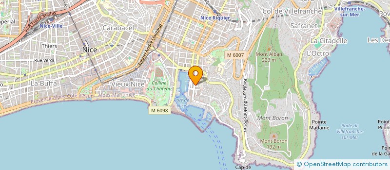 localisation de l'entreprise NICE BRILLE à NICE