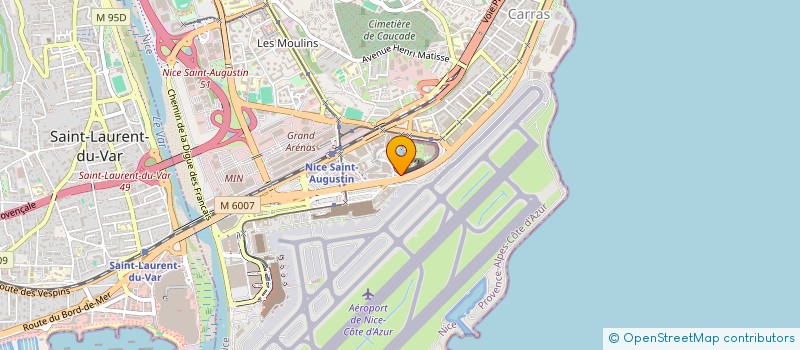 localisation de l'entreprise NICE CHAUFFAGE DISTRIBUTION à NICE