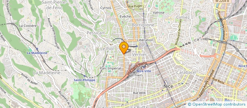 localisation de l'entreprise NICE COIFFURE à NICE