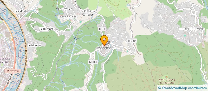 localisation de l'entreprise NICE & COLLINES  ASPREMONT