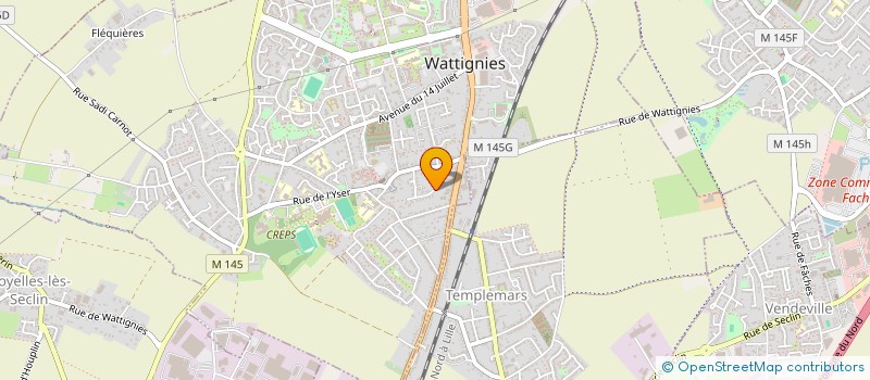 localisation de l'entreprise NICE CORNER  WATTIGNIES