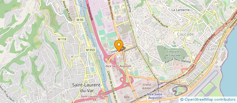localisation de l'entreprise NICE COTE D'AZUR ATHLETISME à NICE