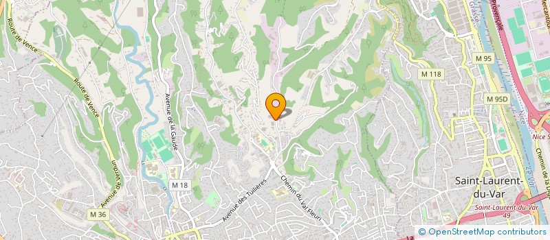 localisation de l'entreprise NICE COTE PEINTURE à CAGNES-SUR-MER