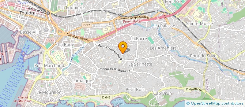 localisation de l'entreprise NICE CREAM COMMUNICATION  TOULON