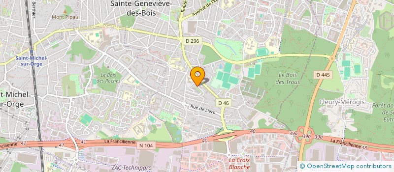 localisation de l'entreprise NICE HALL S A R L  SAINTE-GENEVIEVE-DES-BOIS