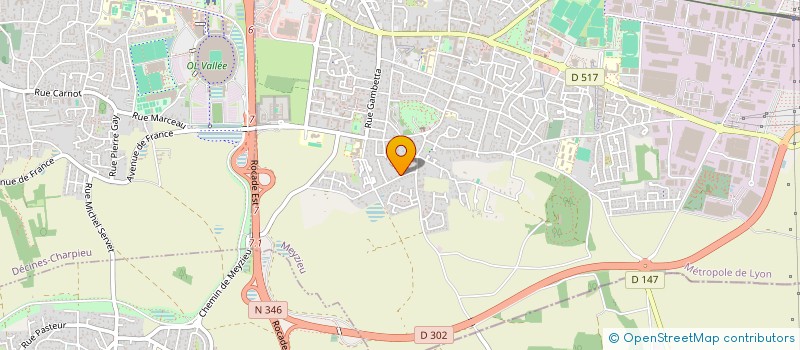 localisation de l'entreprise NICE HOOMANZ à MEYZIEU