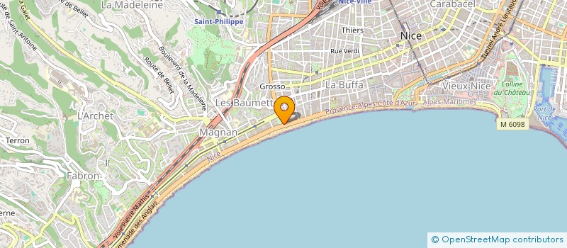 localisation de l'entreprise NICE HOSPITALITY HOLDING SAS à NICE
