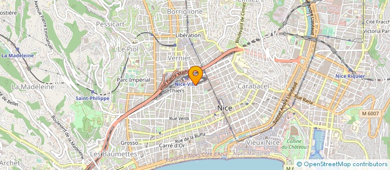 localisation de l'entreprise NICE HOTELS à NICE