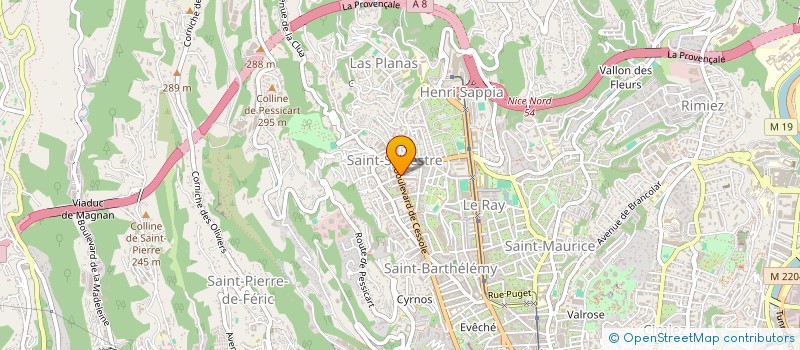 localisation de l'entreprise NICE NORD ET SES COLLINES (COMITE DE PILOTAGE POUR UNE COMMUNAUTE PROFESSIONNELLE TERRITORIALE DE SANTE - NICE NORD ET S à NICE