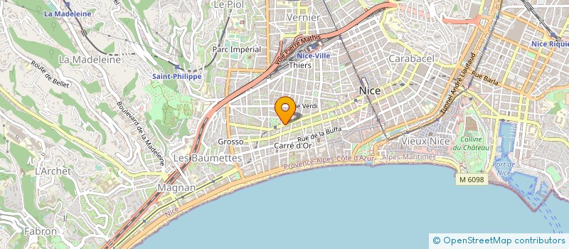 localisation de l'entreprise NICE ORGANISATION à NICE