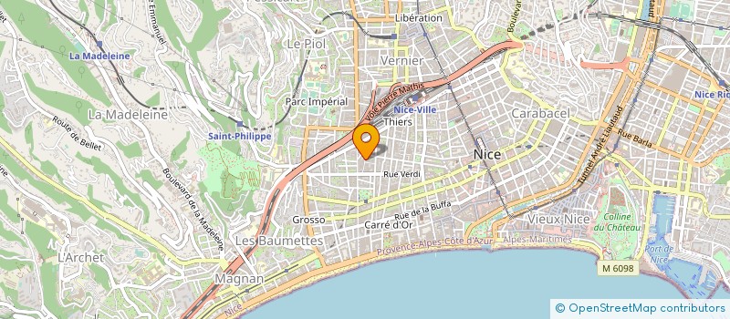 localisation de l'entreprise NICE PNEU à NICE