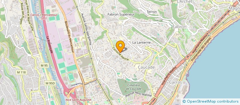localisation de l'entreprise NICE RENT à NICE