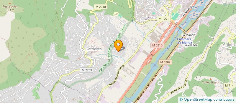 localisation de l'entreprise NICE SPEECH  GATTIERES