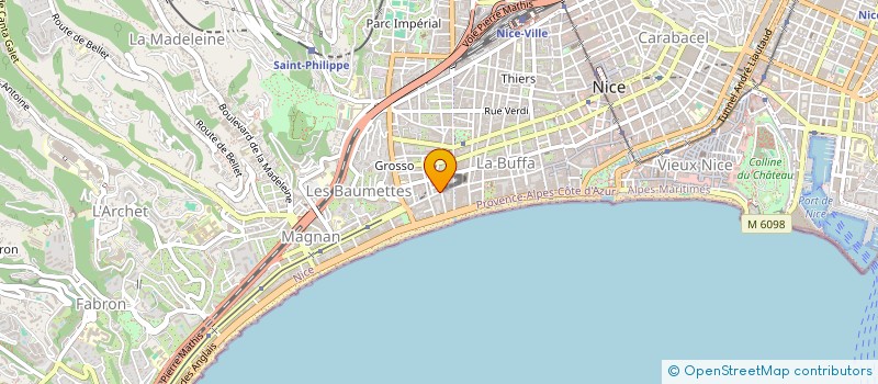 localisation de l'entreprise NICE TELECOM à NICE