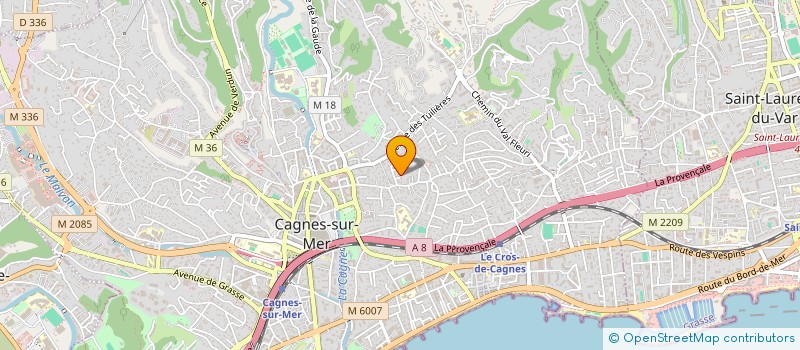 localisation de l'entreprise NICEA INVESTS à CAGNES-SUR-MER