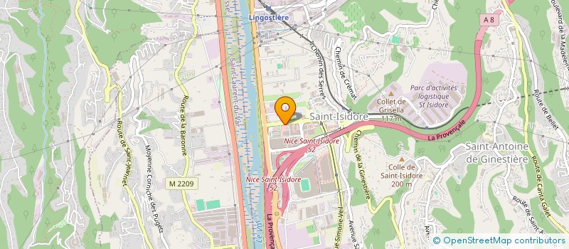 localisation de l'entreprise NICEO SPORT SANTE à NICE