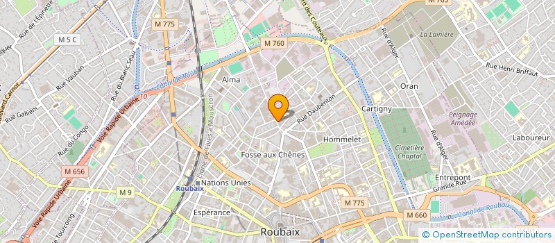 localisation de l'entreprise NICEPHORE  ROUBAIX