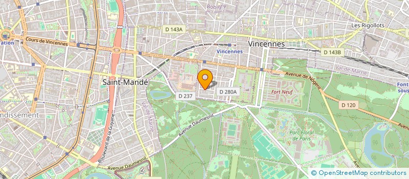 localisation de l'entreprise NICEPHORE à VINCENNES