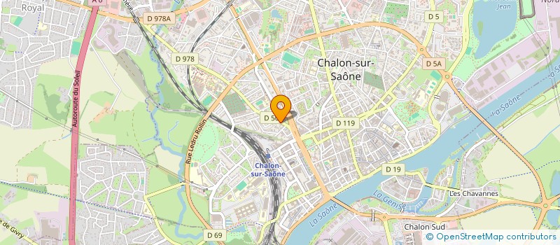 localisation de l'entreprise NICEPHORE à CHALON-SUR-SAONE