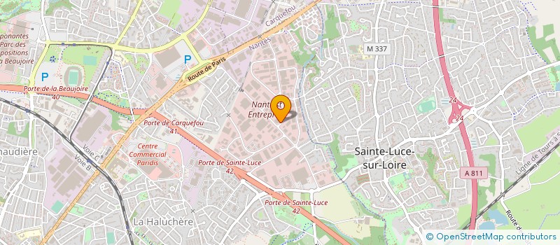 localisation de l'entreprise NICEWOOD à NANTES