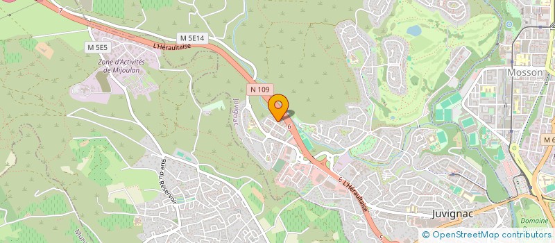 localisation de l'entreprise NICEWOODS  JUVIGNAC