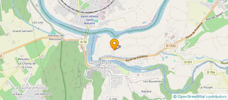 localisation de l'entreprise NICHAMA  SAINT-JUST-DE-CLAIX