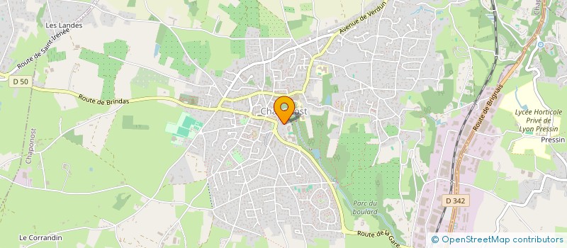 localisation de l'entreprise NICHAPUE  CHAPONOST