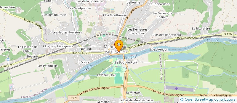 localisation de l'entreprise NICHOLAS TOMLAN GARDEN DESIGN  MONTRICHARD-VAL-DE-CHER