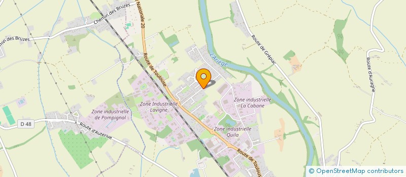 localisation de l'entreprise NICKEL  AUTERIVE