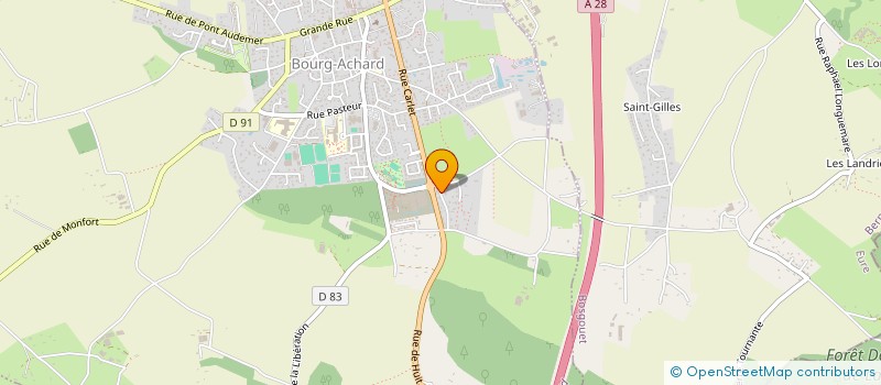 localisation de l'entreprise NICKEL CHROME  BOURG-ACHARD