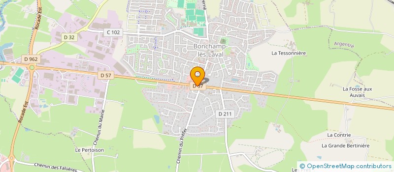localisation de l'entreprise NICKEL CHROME à BONCHAMP-LES-LAVAL