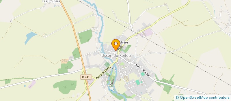 localisation de l'entreprise NICKEL CHROME  USSON-DU-POITOU