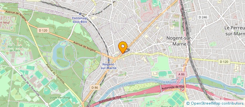 localisation de l'entreprise NICKEL CHROME PLUS  NOGENT-SUR-MARNE