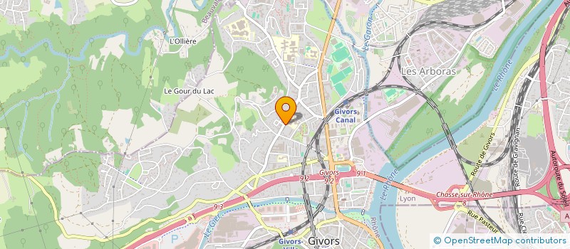 localisation de l'entreprise NICKELNET  GIVORS