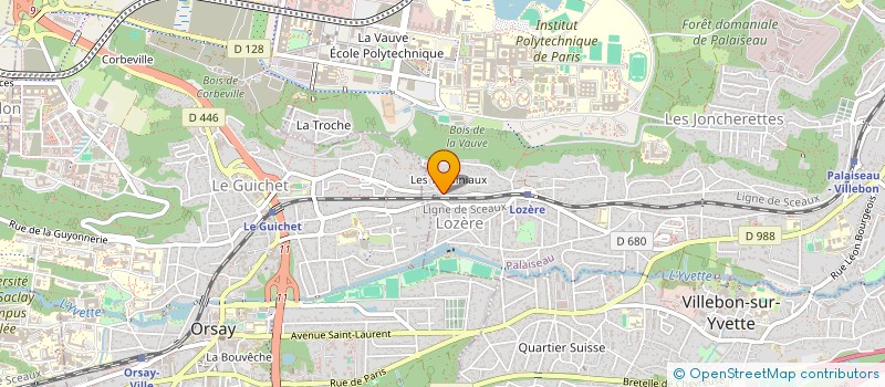 localisation de l'entreprise NICKY à PALAISEAU
