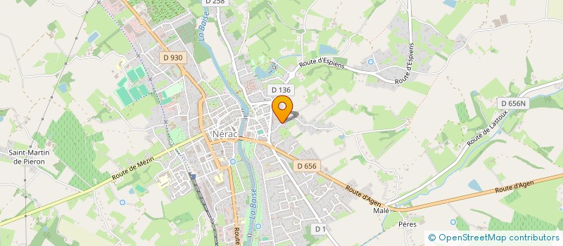 localisation de l'entreprise NICKY  NERAC